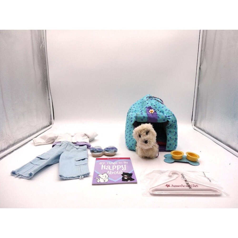 American Girl Coconut Puppy First Version Pet with Book and‎ Coconut Outfit and
